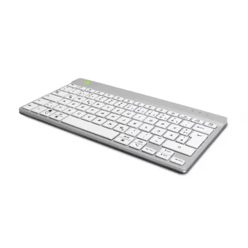 R-Go Tools ergonomiskā tastatūra R-Go Compact Break, kompakta tastatūra ar pārtraukuma programmatūru, QWERTZ (DE), Bluetooth, balta
