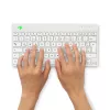 R-Go Tools ergonomiskā tastatūra R-Go Compact Break, kompakta tastatūra ar pārtraukuma programmatūru, QWERTZ (DE), Bluetooth, balta