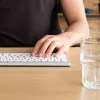 R-Go Tools ergonomiskā tastatūra R-Go Compact Break, kompakta tastatūra ar pārtraukuma programmatūru, QWERTZ (DE), Bluetooth, balta