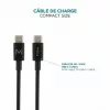 Ravanson Mobilis lādētājs 100W GaN 2×USB‑C + 1×USB‑A maiņstrāvas iekštelpu — klēpjdatoram, viedtālrunim, planšetdatoram — Melns