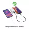 Strāvas adapteris Zagg 50 W, 2× USB-C, balts — Zagg mophie essentials