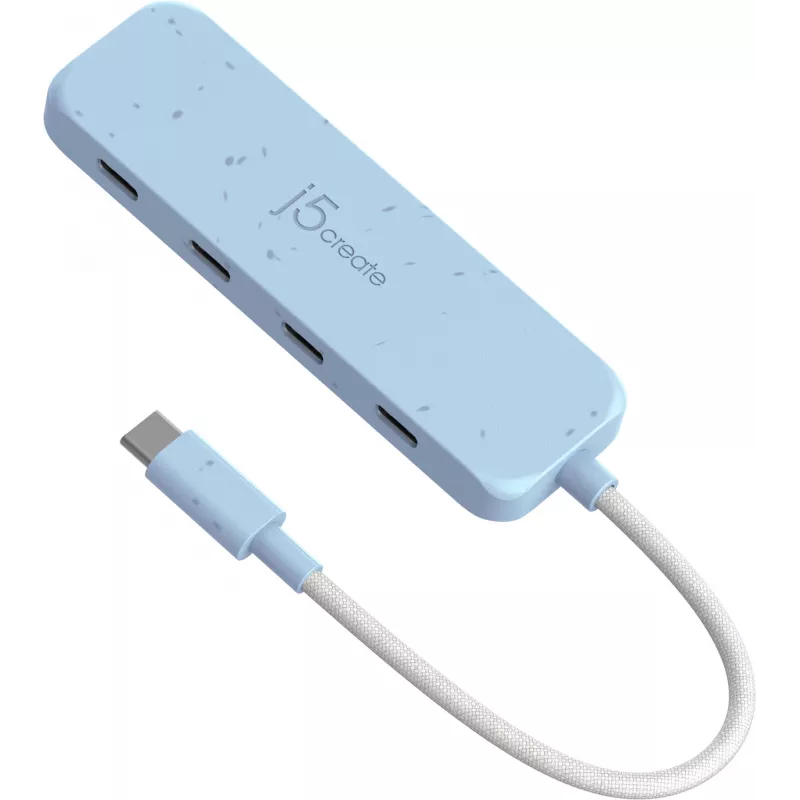 USB-C centrmezgls j5create JCH345EC-N 4-portu Type-C Gen 2 10000 Mbit/s
