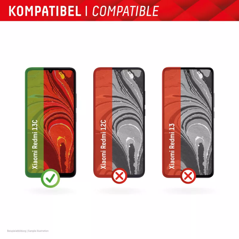 Displex Smart Glass (9H) priekš Xiaomi Redmi 13C, montāžas uzlīme, nesalaužams