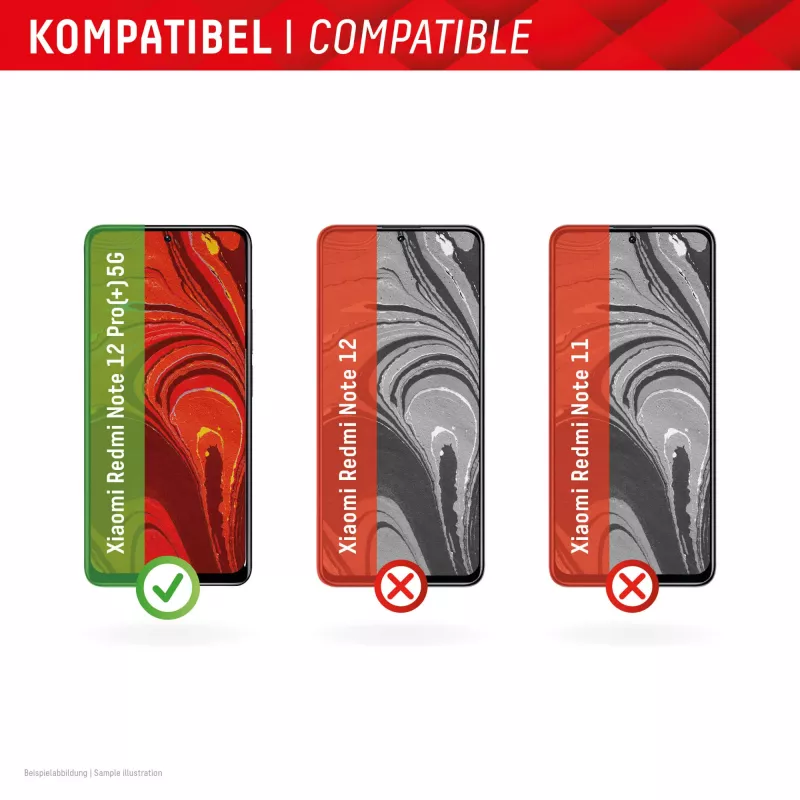 Displex ekrāna aizsargs (10H) Xiaomi Redmi Note 12 Pro(+) 5G, EASY-ON® Eco montāžas rāmis, izturīgs pret skrāpējumiem