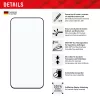 Displex pilna pārklājuma ekrāna aizsargs (10H) Samsung Galaxy A35/A55 5G, Eco montāžas rāmis, pilns pārklājums