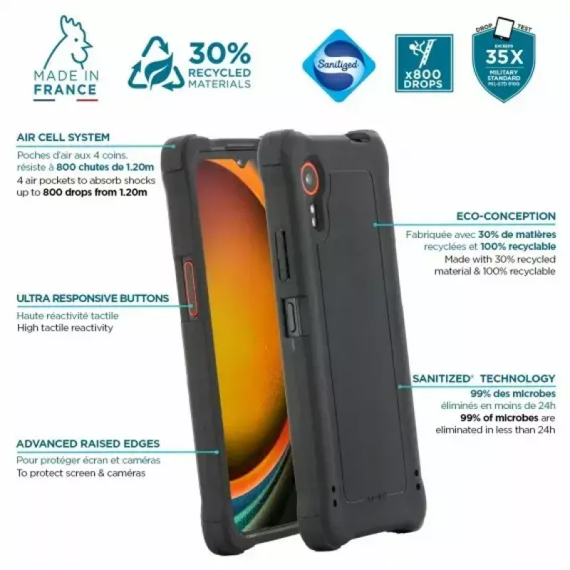 Mobilis XCover 7 16,8 cm (6,6 collas) pelēks vāciņš