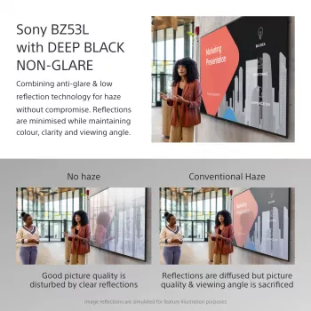 Sony BRAVIA FW-98BZ53L 4K HDR Full Array LED profesionālais displejs, 780 cd/m2, Deep Black Non-Glare 47% Haze, 24/7 un 5 gadu PrimeSupport