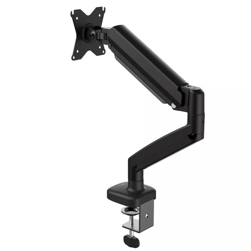 j5create JTSA101 Ergonomic Monitor Mount Melns Clamp Grommet 8 kg 17 to 32 inch