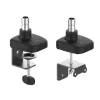j5create JTSA101 Ergonomic Monitor Mount Melns Clamp Grommet 8 kg 17 to 32 inch