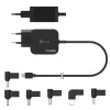 j5create JUP1565DC 67W GaN PD USB-C® mini lādētājs ar 6 veidu līdzstrāvas savienotājiem, ES, melns