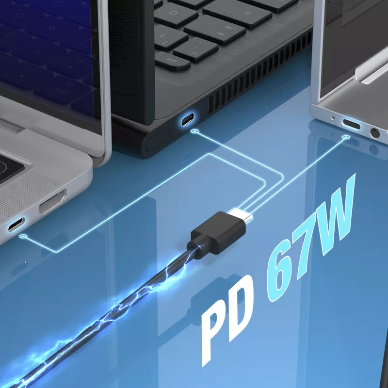 j5create JUP1565DC 67W GaN PD USB-C® mini lādētājs ar 6 veidu līdzstrāvas savienotājiem, ES, melns