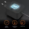 j5create JUP1565DC 67W GaN PD USB-C® mini lādētājs ar 6 veidu līdzstrāvas savienotājiem, ES, melns