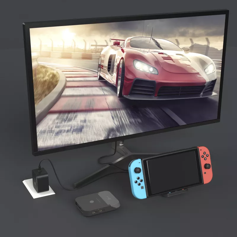 j5create JCD620 Mini Docking Station for Nintendo Switch™, Melns