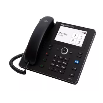 AudioCodes Teams C455HD IP tālrunis, PoE, GbE, Bluetooth, zvanītāja numura attēlošana, melns