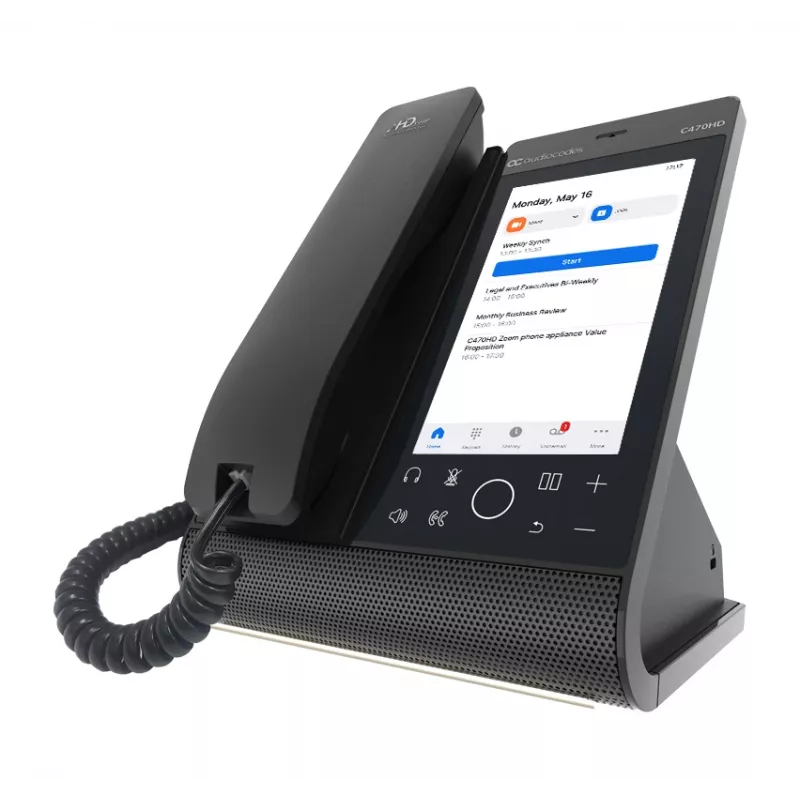 IP tālrunis AudioCodes Teams C470HD PoE GbE vadu klausule Android