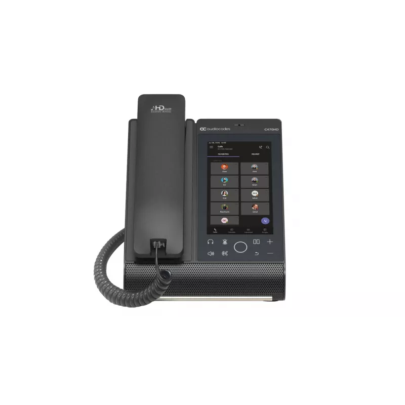 IP tālrunis AudioCodes Teams C470HD PoE GbE vadu klausule Android