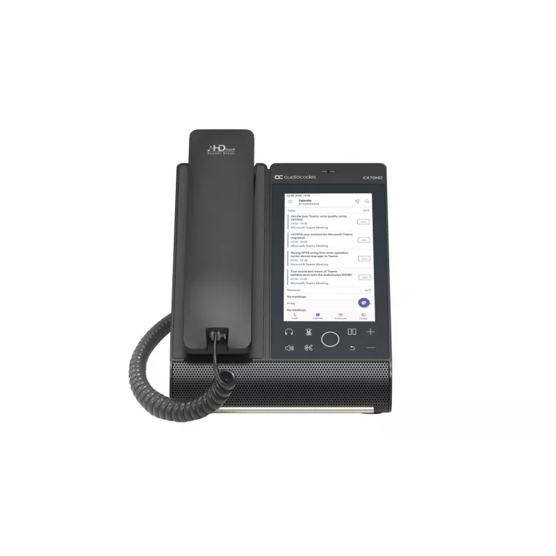 IP tālrunis AudioCodes Teams C470HD PoE GbE vadu klausule Android