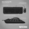 Incase Designed by Microsoft Wired Desktop 600 tastatūra pele included Universal USB QWERTY UK English Melns
