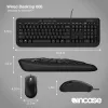 Incase Designed by Microsoft Wired Desktop 600 tastatūra pele included Universal USB QWERTY UK English Melns