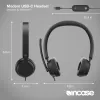 Incase Designed by Microsoft Modern USB-C austiņas ar vadu, galvas lentes veida Office/Call center USB Type-C melns