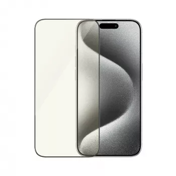 PanzerGlass EyeCare ekrāna aizsargs iPhone 15 Pro ar īpaši platu piegulumu un triecienizturību