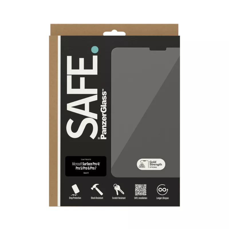 Ekrāna aizsargstikls PanzerGlass SAFE. by Surface Pro 4 Pro 5 Pro 6 Pro 7 rūdītais stikls