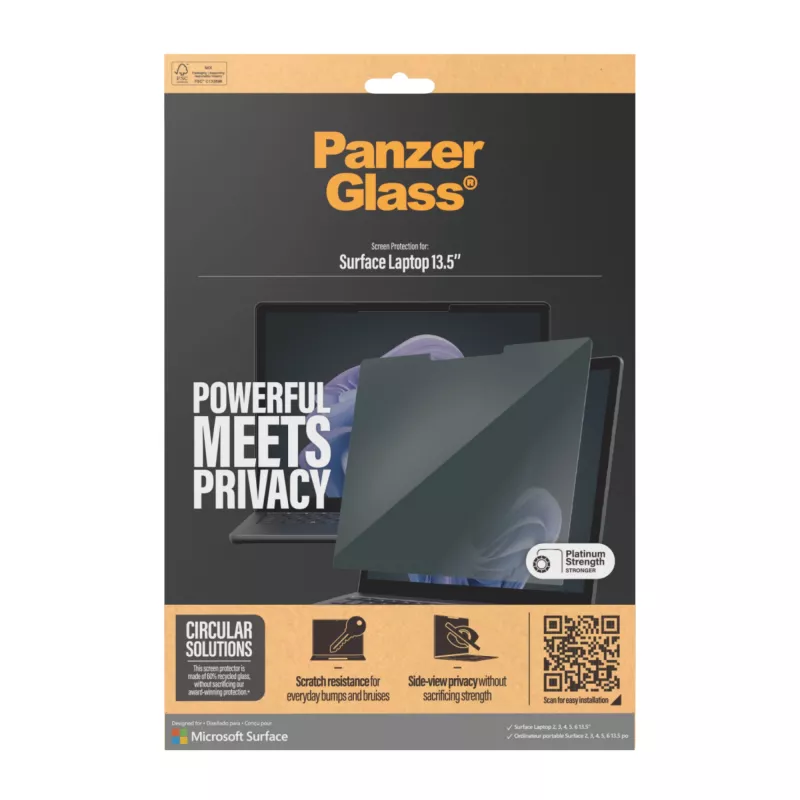 PanzerGlass ® privātuma filtri Microsoft Surface Laptop 13,5'' | 6 | 5 | 4 | 3 | 2