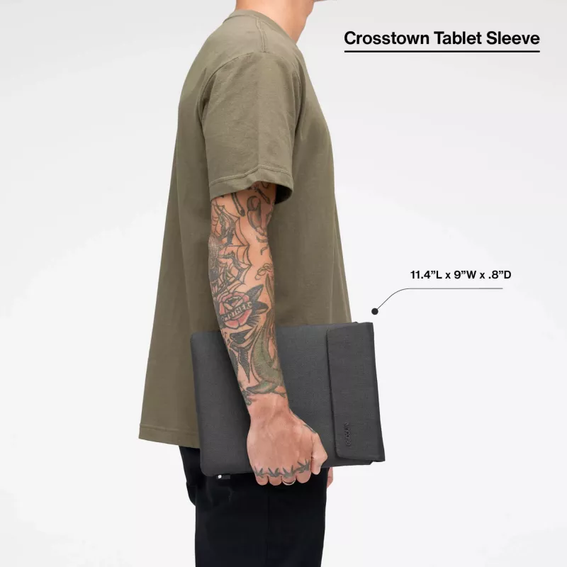 Planšetdatora futrālis Incase Crosstown Sleeve 11 collu planšetdatoram, melns