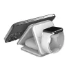 j5create Qi2 3-in-1 Magnetic Travel Wireless Charging Station Indoor USB Fast Charging balta