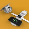 j5create Qi2 3-in-1 Magnetic Travel Wireless Charging Station Indoor USB Fast Charging balta