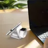 j5create Qi2 3-in-1 Magnetic Travel Wireless Charging Station Indoor USB Fast Charging balta