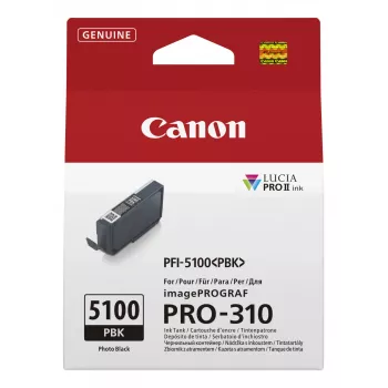 Canon PFI-5100 PBK tintes kasetne 1 gab. Oriģināla Photo Melns