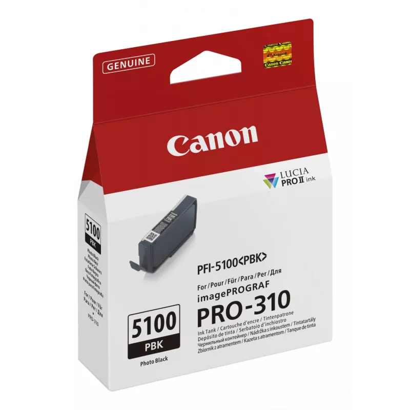 Canon PFI-5100 PBK tintes kasetne 1 gab. Oriģināla Photo Melns