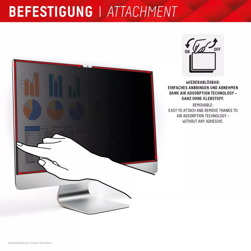 Displex PRIVACY SAFE noņemams divvirzienu privātuma filtrs iMac 24 collas M1 (2021)/ M3 (2023)/ M4 (2024)
