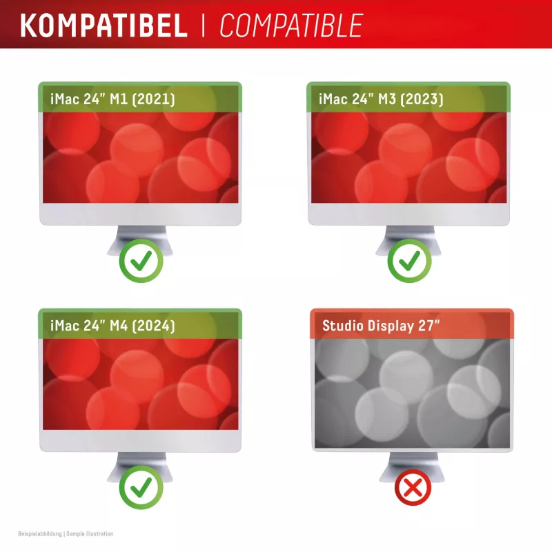 Displex PRIVACY SAFE noņemams divvirzienu privātuma filtrs iMac 24 collas M1 (2021)/ M3 (2023)/ M4 (2024)