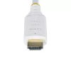 StarTech.com 1,8 m Premium sertificēts ātrgaitas HDMI kabelis, 4K 60 Hz/1440p 144 Hz, HDR10/HDCP 2.2/ARC, 18 Gbps, UHD HDMI 2.0 vads televizoram/monitoram/displejam, TPE apvalks, balts