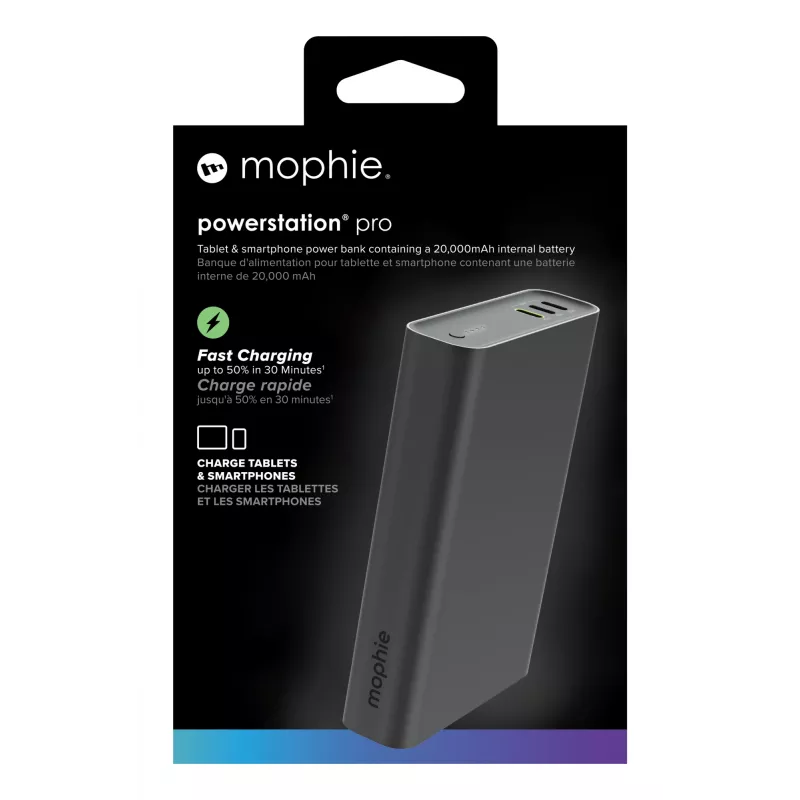 mophie Powerstation Pro 20000 mAh Melns