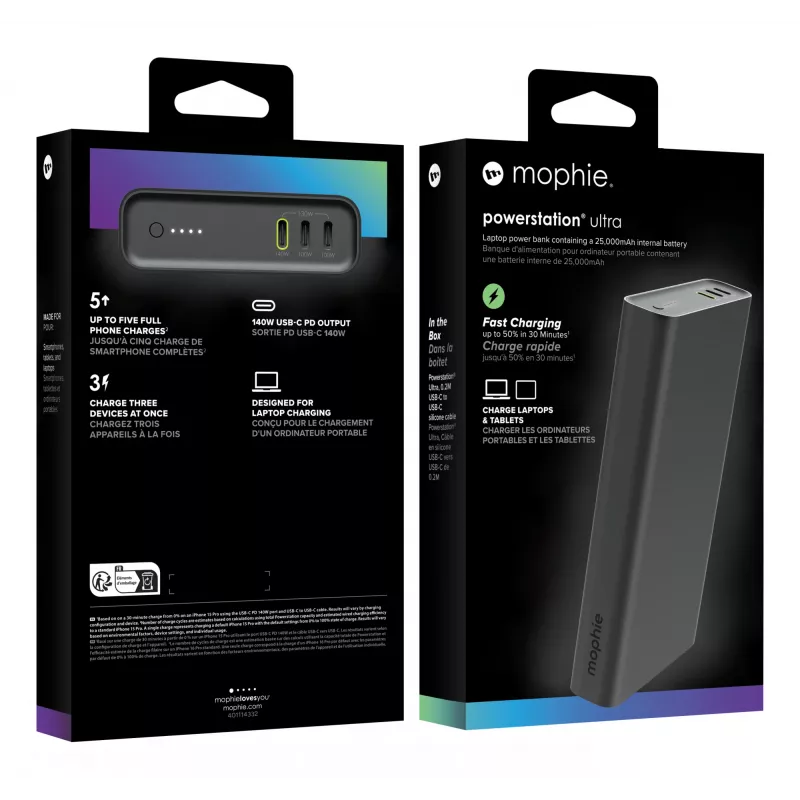 Mophie Powerstation Ultra pārnēsājamais lādētājs – 25000 mAh