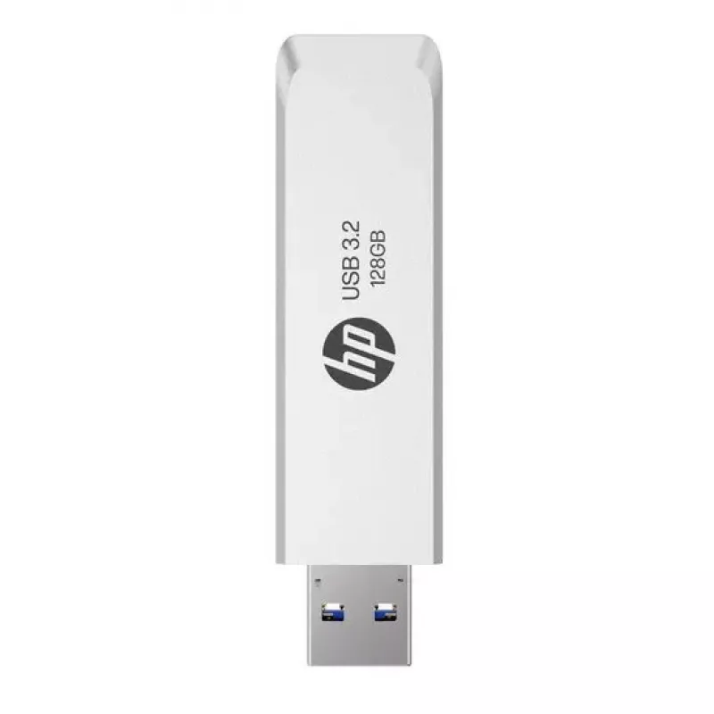 USB zibatmiņa HP HPFD819W-A-128 — 128 GB, USB Type-A 3.2 Gen 2, sudraba krāsa, slīdošs formas faktors