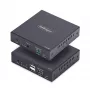 StarTech.com HDMI KVM paplašinātājs caur IP tīklu, 4K 60Hz, bez draiveriem, HDMI un USB caur Ethernet/CAT6, AVoIP, raidītāja un uztvērēja komplekts, ietver montāžas komplektus