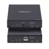 StarTech.com HDMI KVM paplašinātājs caur IP tīklu, 4K 60Hz, bez draiveriem, HDMI un USB caur Ethernet/CAT6, AVoIP, raidītāja un uztvērēja komplekts, ietver montāžas komplektus