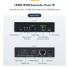 StarTech.com HDMI KVM paplašinātājs caur IP tīklu, 4K 60Hz, bez draiveriem, HDMI un USB caur Ethernet/CAT6, AVoIP, raidītāja un uztvērēja komplekts, ietver montāžas komplektus