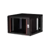 Pie sienas stiprināms 19 collu statīva skapis ROLINE Pro 7U 600x600 PxD, melns, atslēgu bloķētājs, IP20