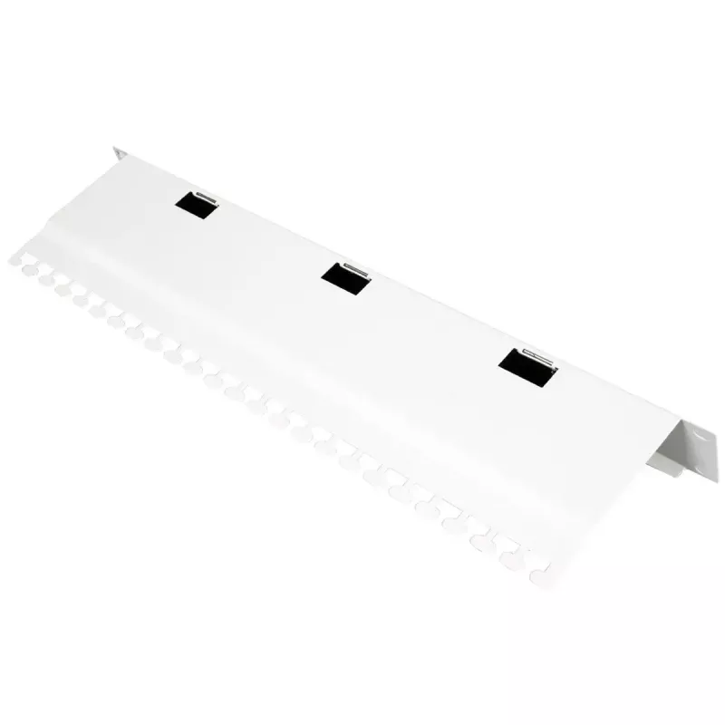 Kabeļu kanāls ROLINE 10-collu kabeļu ievads ar birstes sloksni 1U pelēks