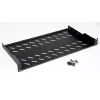 Rack shelf ROLINE 19-inch 1U 250mm depth 15kg Melns