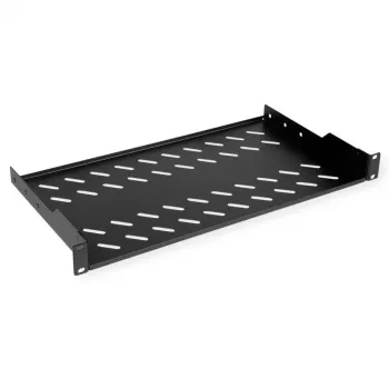 Rack shelf ROLINE 19-inch 1U 250mm depth 15kg Melns