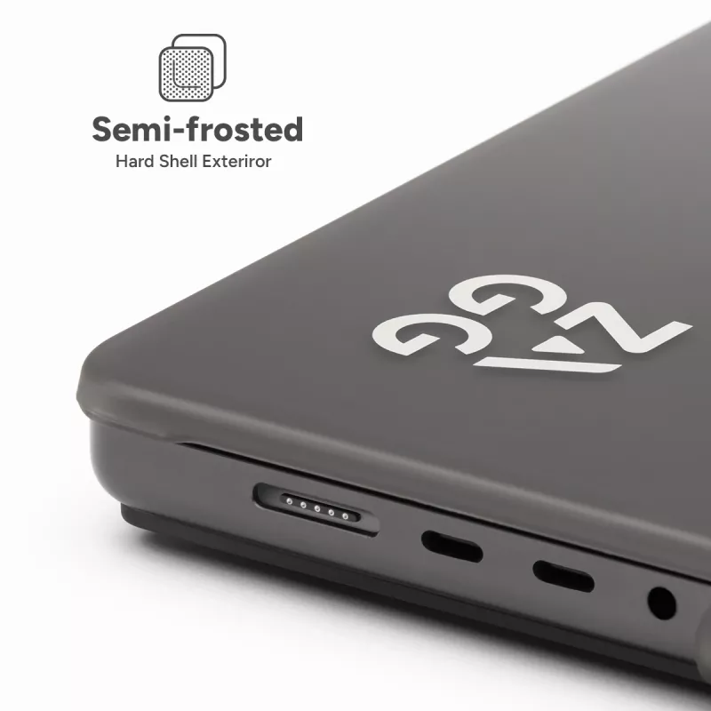 Zagg cietais apvalks MacBook Pro 13 M2/M1 (20) — dūmu apdare, aizsargapvalks
