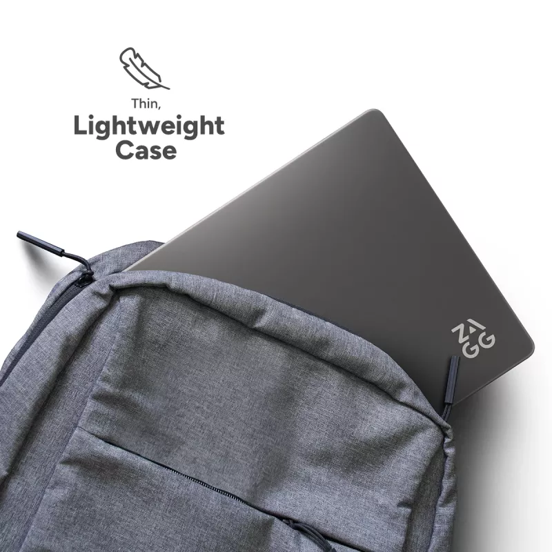 Zagg cietais apvalks MacBook Pro 13 M2/M1 (20) — dūmu apdare, aizsargapvalks