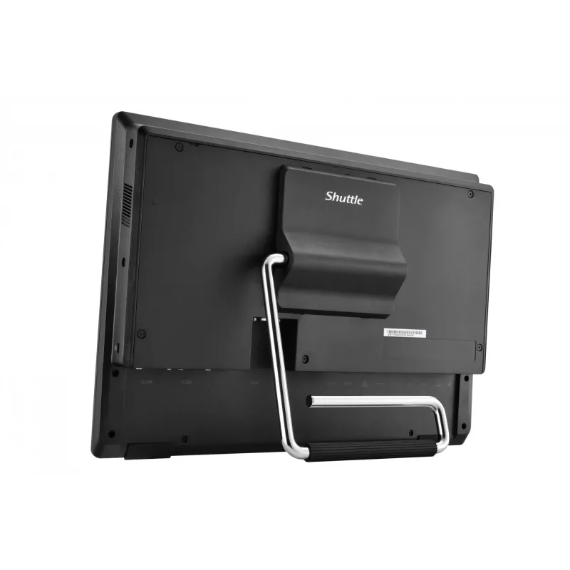 Shuttle P55U All-in-One barebone, 15,6 collu skārienekrāns, Celeron 7305, WLAN, HDMI, 2x COM, 90 W, melns