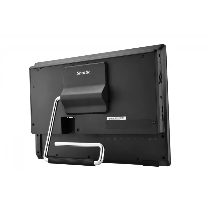 Shuttle P55U All-in-One barebone, 15,6 collu skārienekrāns, Celeron 7305, WLAN, HDMI, 2x COM, 90 W, melns